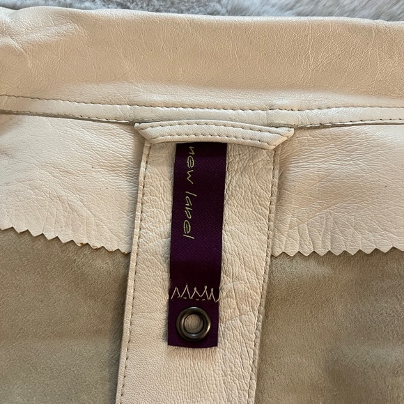 Cream Daniel Leather Jacket  New Label - Picture 2 of 4